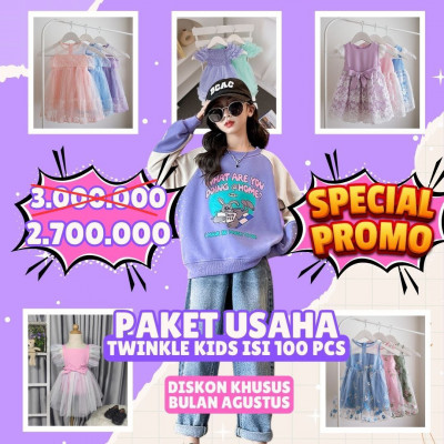 PAKET USAHA TWINKLE KIDS ISI 100 PCS